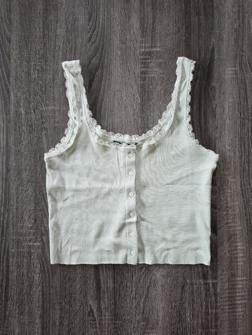 NEW Forever 21 Cropped Lace Trim Tank